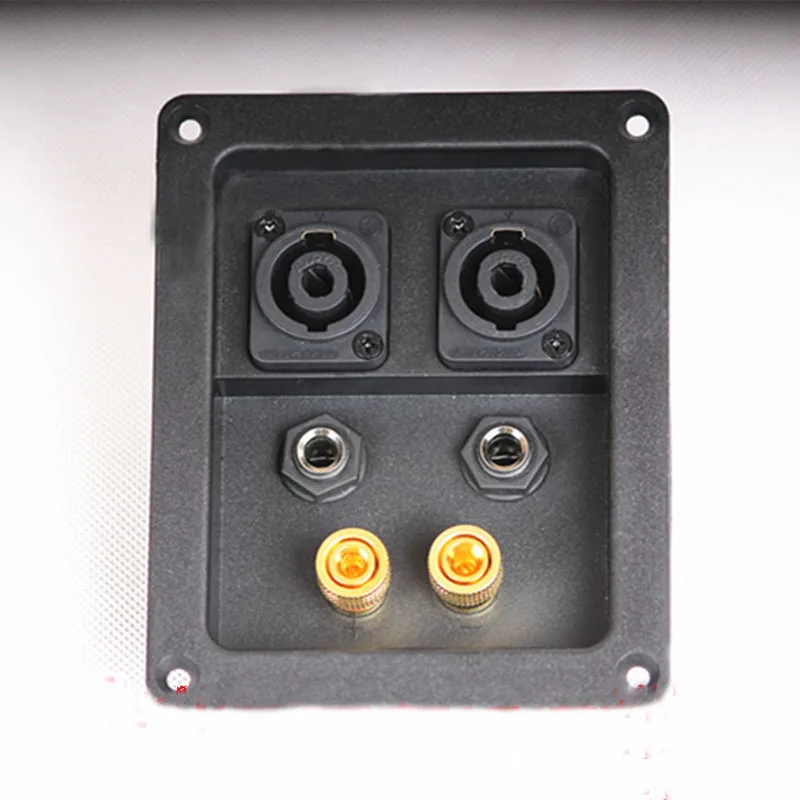 Professional stage speaker junction box band dual card socket double 6