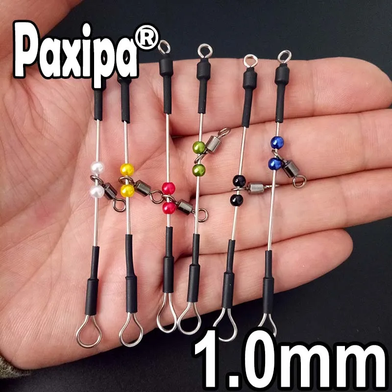 6 шт. рыболовный разъем Urfe Para Temporales Enganches Rapidos Para la Pesca Kolay Atma Aparati - Цвет: 1.0mm all colors