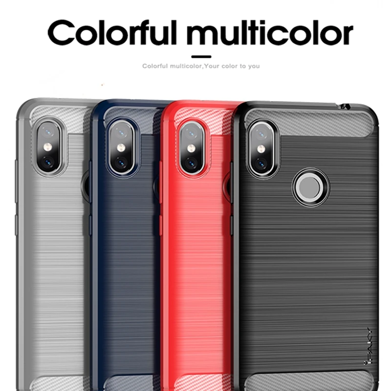 

IPAKY Case for Xiaom Redmi Note 5 Pro Soft Silicone Shockproof Carbon Fiber Case For Xiaomi Mi A1 Mi5X Redmi Note 6 Case Shell