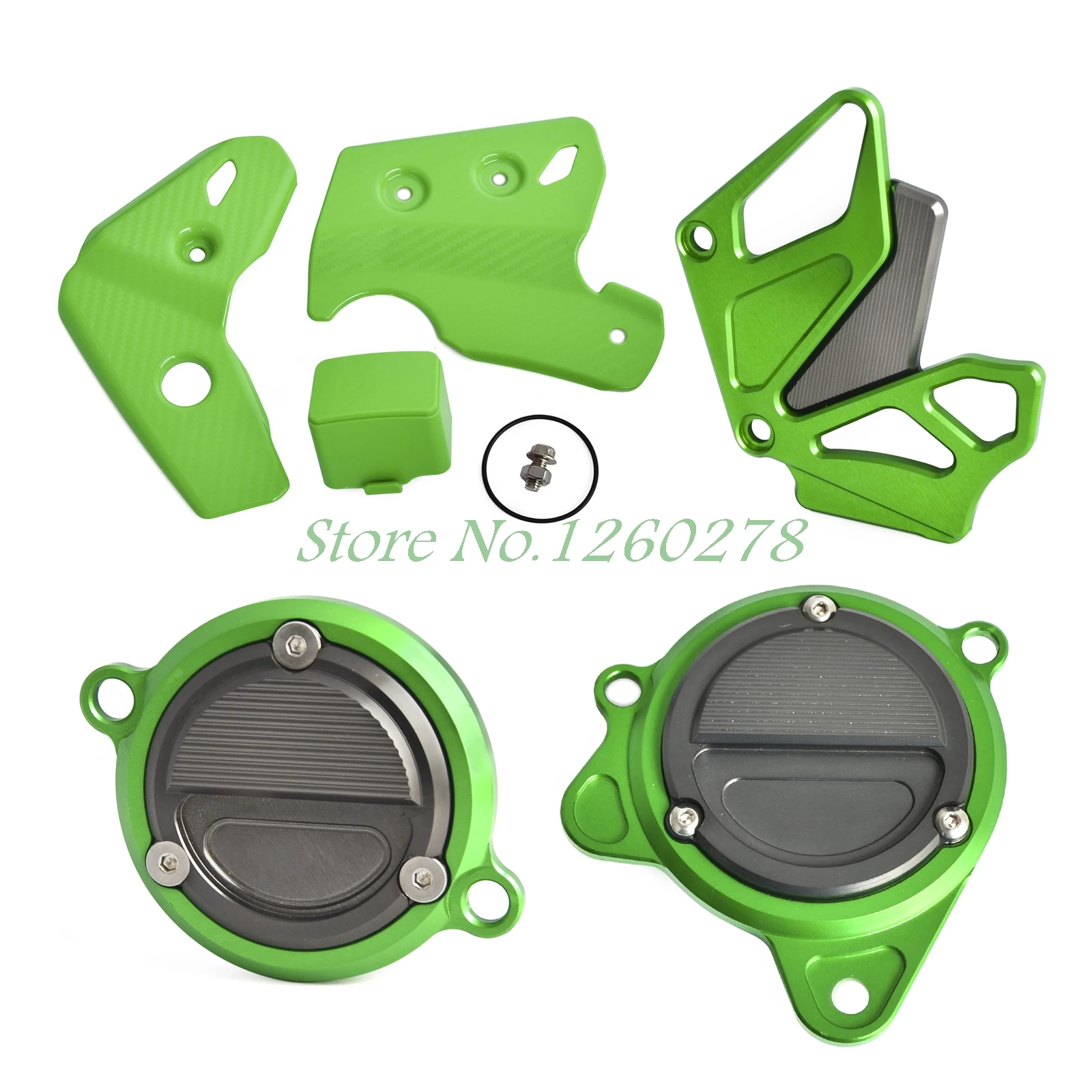 

Frame Guards Front Sprocket Cover Starter Motor Cover Oil Filter Cover For KLX250/D-Tracker 1993-2016