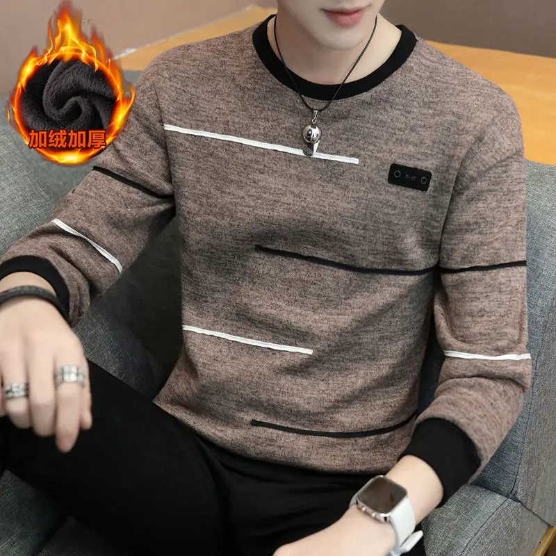 

Men's Hoodies Long Sleeve Sweatshirt 2019 new Spring autumn trend preppy style teenage boy male khaki dark gray