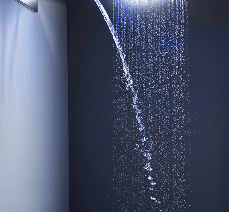 22 LED Shower System Rain And Waterfall Shower Head Water Saving Hand Shower Valve  Waterfall SPA Bath  Shower Faucets (4)