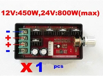 

New 9-28V 30A DC Motor Speed Control PWM HHO RC Controller 12V 24V max 800W