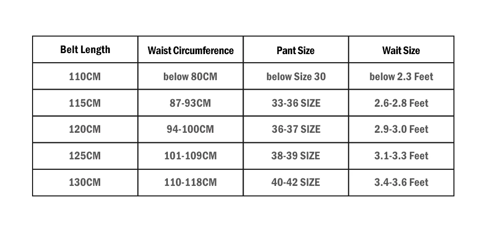 таблица размеров ремней. размер ремня мужского.