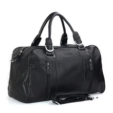 Ali Victory large capacity business casual genuine leather travel bags carry on luggage handbag men’s shoudler bags items TB77