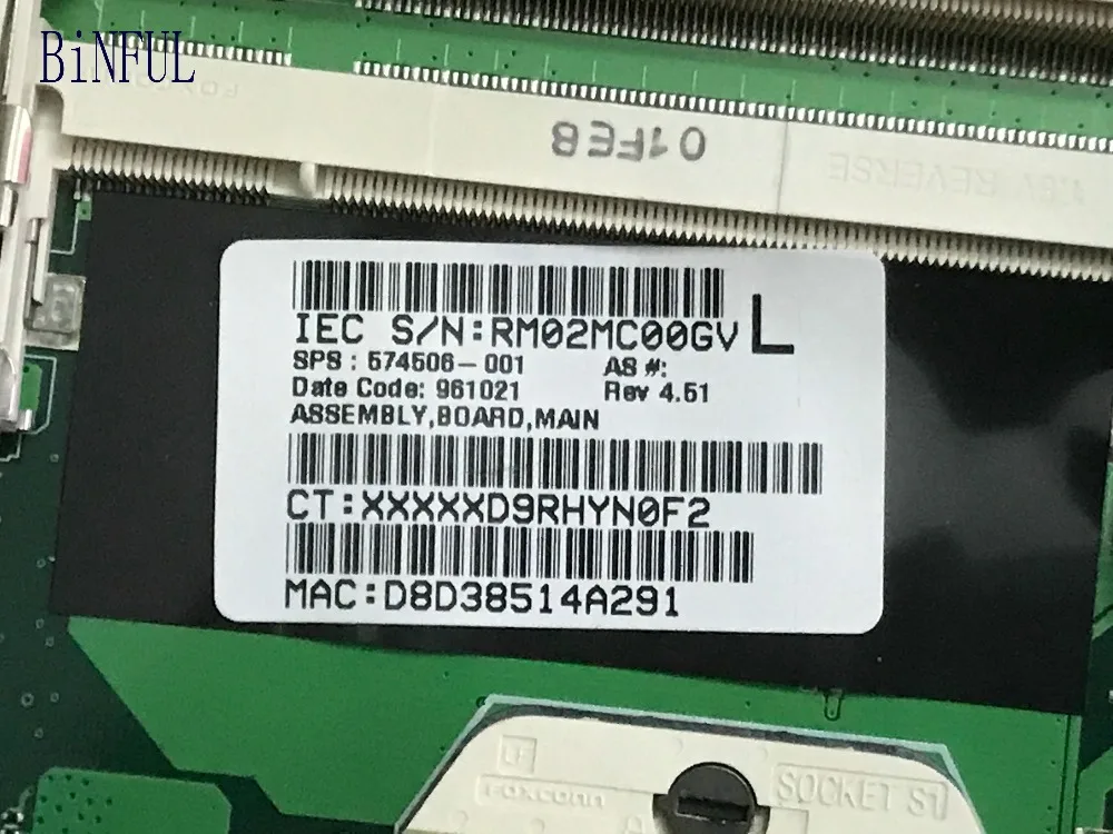 Абсолютно новая материнская плата 574506 001/ 585221 001 4416S для ноутбука HP 4515S + Бесплатный