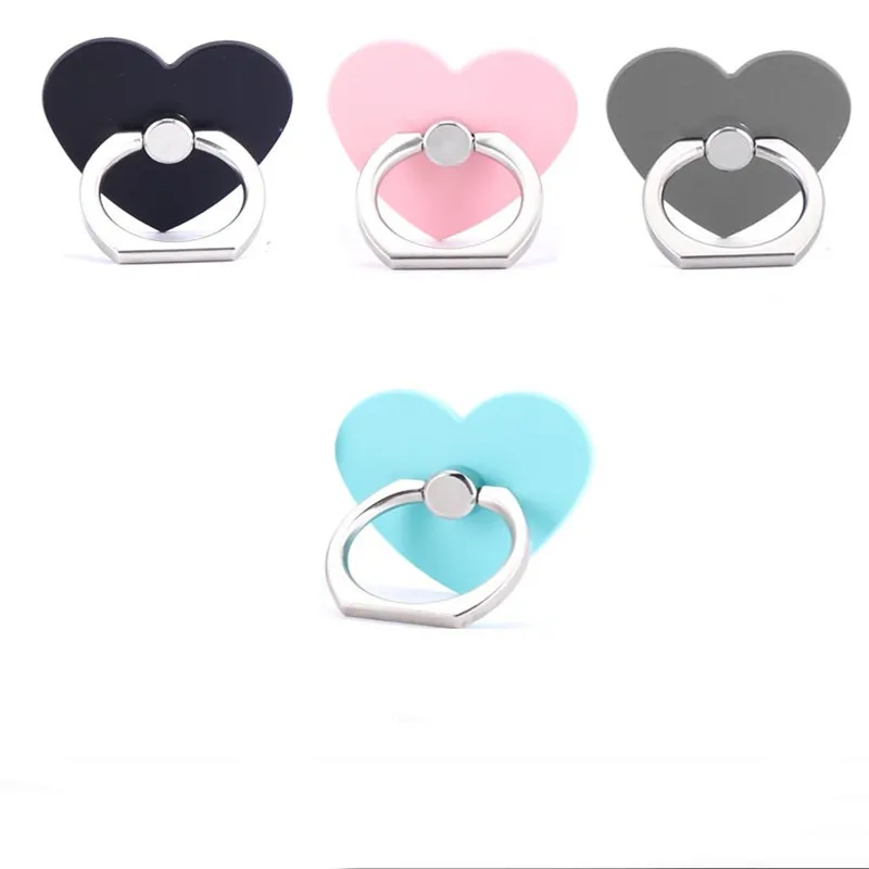 10pcs/lot 360 Heart Phone Holder Degree Holder For Phone Ring Handset Bracket For Desktop Tablet For Samsung Huawei Xiaomi LG