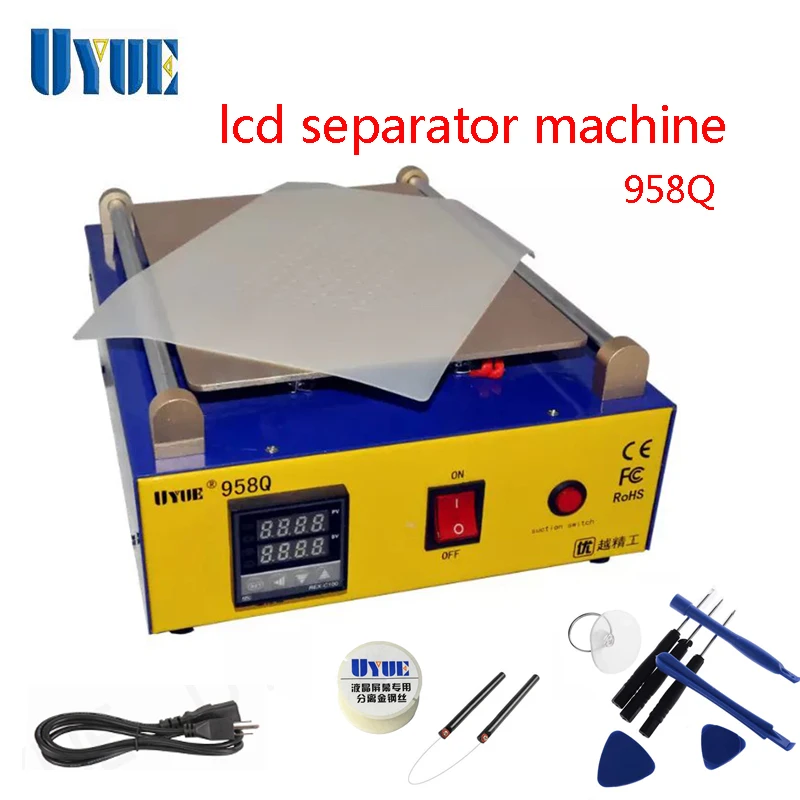 UYUE 2 in 1 Multifunction LCD Repair Machine Built-in Vacuum Pump Touch Screen LCD Separator Machine 958Q