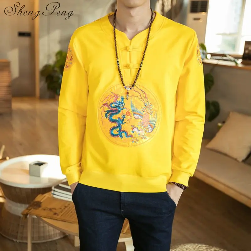

Taditional chinese clothing oriental mens clothing chinese dragon top tang suit traditional chinese clothing for men CC254