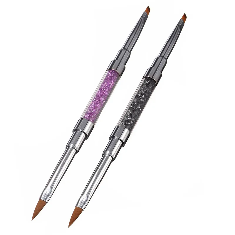 

1Pc New Acrylic Handle polygel for brushes for painting nails Art Dotting Paint nail art gradient brush for manicure manikur #71