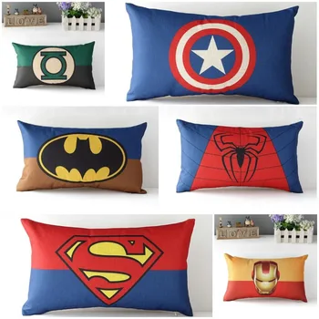 

Spiderman pillow cover, Superman Captain America iron man batman superhero waist pillow case pillowcase wholesale