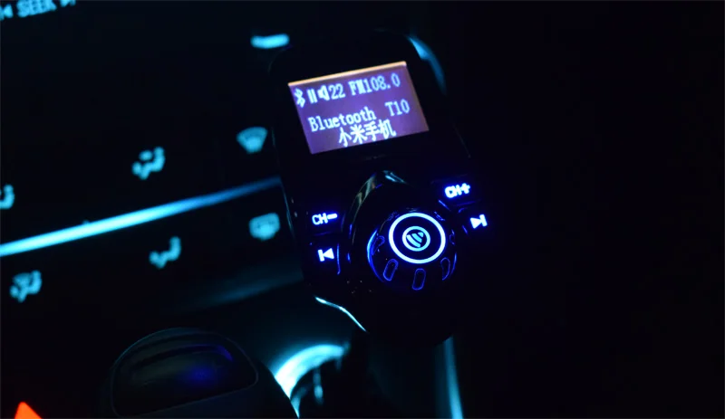 Автомобильный комплект AGETUNR Bluetooth AUX, комплект громкой связи, fm-передатчик, MP3 музыкальный плеер, 5 В, 2.1A, USB Автомобильное зарядное устройство, дисплей 1,44 дюйма