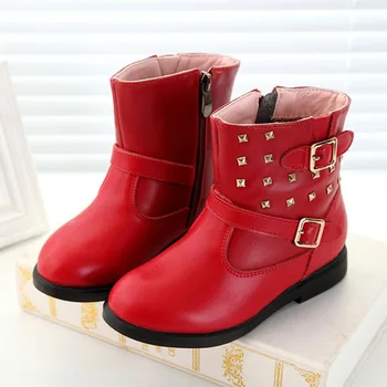 

Boots Children's Shoes Mother & Kids children boots genuine leather girl's fashion Martin boots 2017 whole sale snow boots new