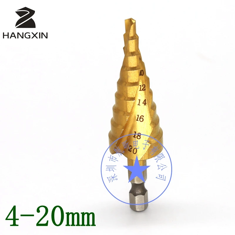 Buy HSS stepping drill 4 20mm spiral groove power