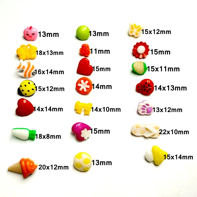HL 50/150pcs Lots Assorted Patterns Shank Cartoon Plastic Buttons Children's Dolls Sewing Accessories DIY Scrapbooking Crafts 6