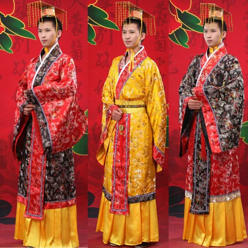 

Ancien costume chinois Emperor's costume clothes hanfu men's clothing hanfu Tang Suit Hanfu Stage Show danza folclorica china