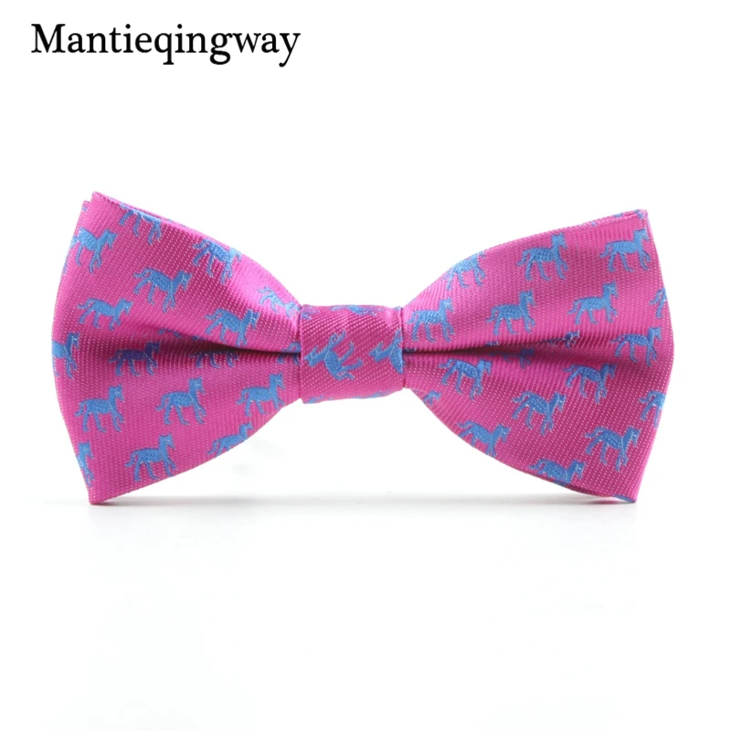 Mantieqingway мультфильм Лось галстук-бабочка полиэстер галстук-бабочка для мальчиков повседневная галстук-бабочка Галстуки Рождество Дети