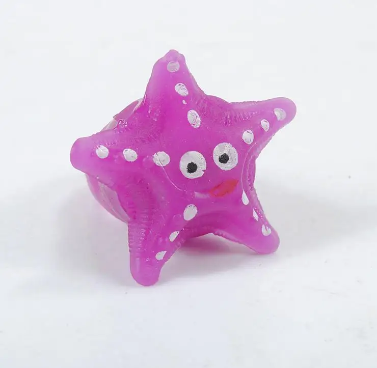 Buy 50pcs/lot LED starfish finger ring toys blinking
