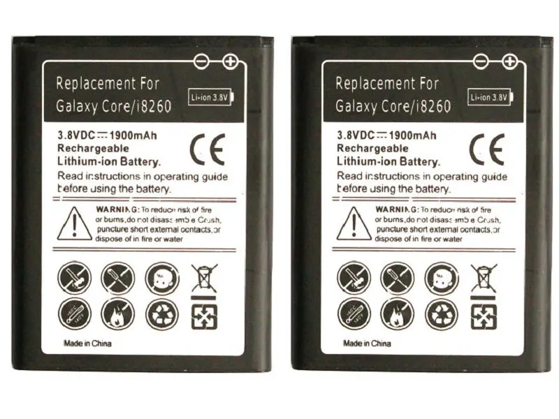 Seasonye 2 шт./лот 1900 мАч B150AE B150AC Сменный аккумулятор для Samsung Galaxy Core i8260 G3508 G3509 G3502/U i8268/D