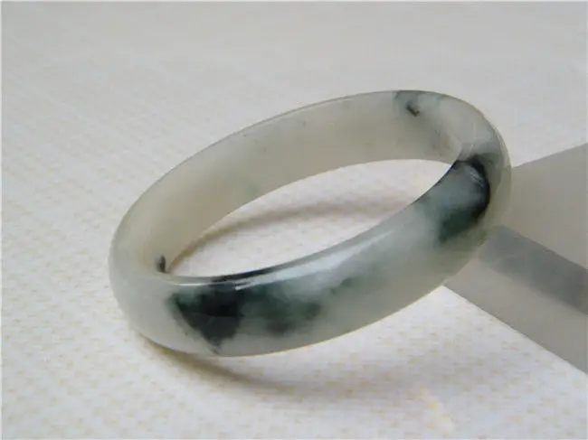 

Hot sell ->@@ NEW HOT FASHION NATURAL GREEN GRADE A BEAUTIFUL JADEITE JADE BRACELET 56 MM NEW -Top quality free shipping