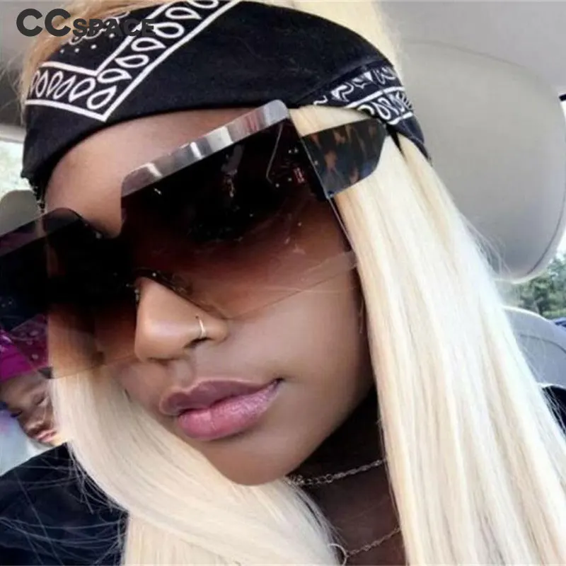

Women Oversized Goggle Sunglasses Men 2019 Fashion Shades UV400 Vintage Glasses 47222
