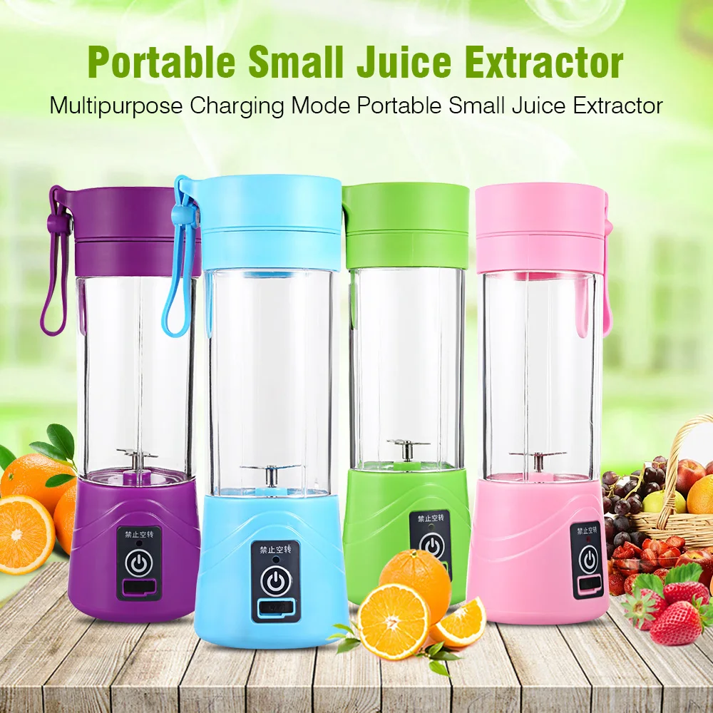 

Multipurpose Portable Blender Mixer 380ml Plastic Charging Juicer Extractor Blender Mode USB Egg Whisk/Juicer/Food Cut Mixer
