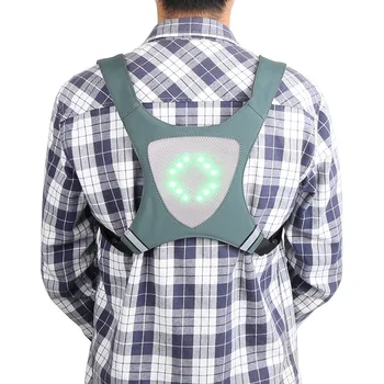 

LED Turn Signal Light Vest Remote Control USB Rechargeable Water Resistant Warning Safety Gear For Cycling Climbing