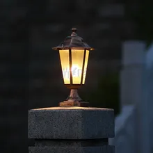 Коламбия наружные светильники для столпов черный/бронза, алюминий пост свет в ночной фонарь для сада пейзаж путь 27 лампы 110 В/220 В