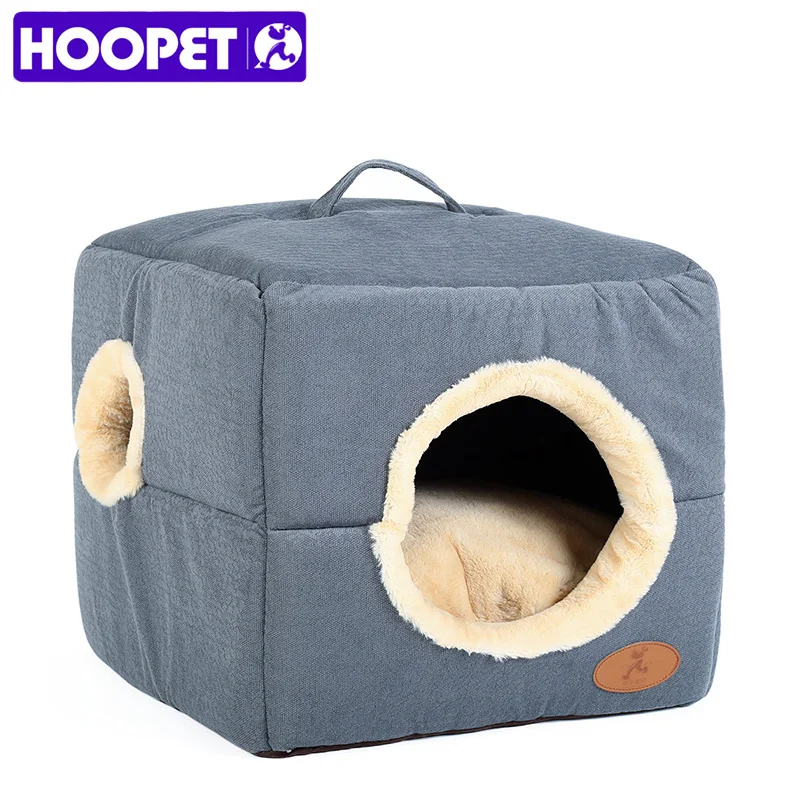  HOOPET Pet Dog Bed House Soft Material Pet Nest Cat Puppy Detachable Four Season