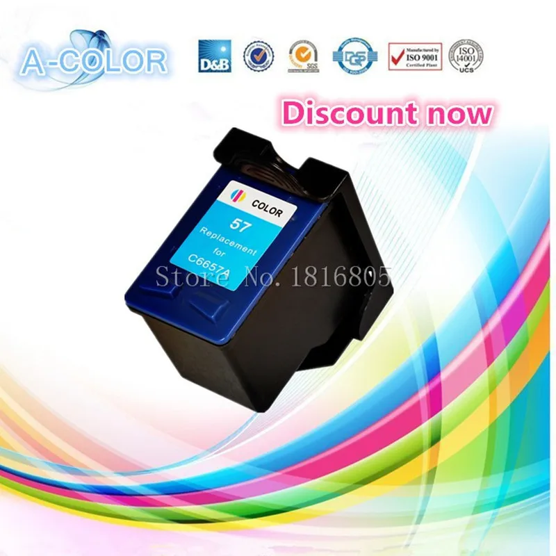 

1PCS Printer Ink Cartridge for HP 57 XL C6657AN for HP57 Deskjet 450cbi 450ci 450wbt 5650 9650 PSC1315 1350 2110 2175 2210 2410