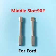 Средний слот 90# Автомобильный пульт дистанционного ключа лезвия для Ford Mondeo модифицированный флип-пульт дистанционного ключа оболочки лезвия Repacemet [10 шт./партия]