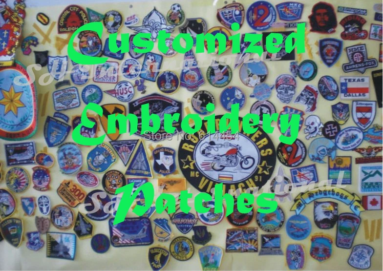 

Customized Embroidery Patches 1 USD is just for reference. Don't pay until we quote the finial price