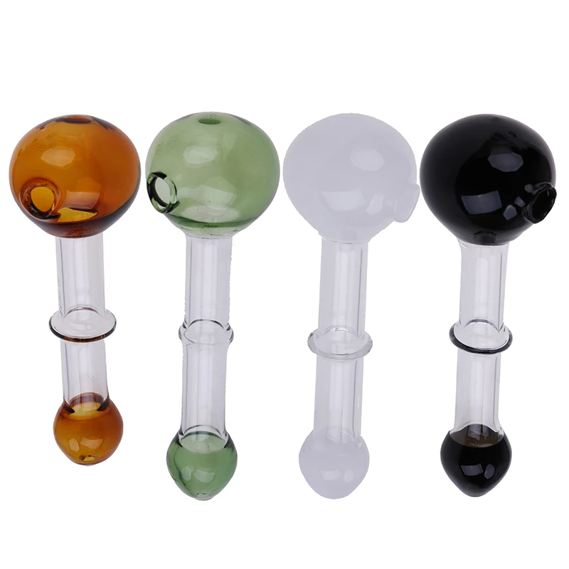

glass Smoking Pipe Travel Tobacco Pipe Spoon Cigarette Tube Herb Accessories glass Tobacco Grinder Assorted Random Color