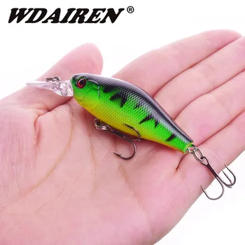 

1Pcs Crank Fishing lure Plastic 70mm 7.8g Hard Lures Topwater Fishing Baits Crankbait Wobblers Tackle Freshwater Fish Lure