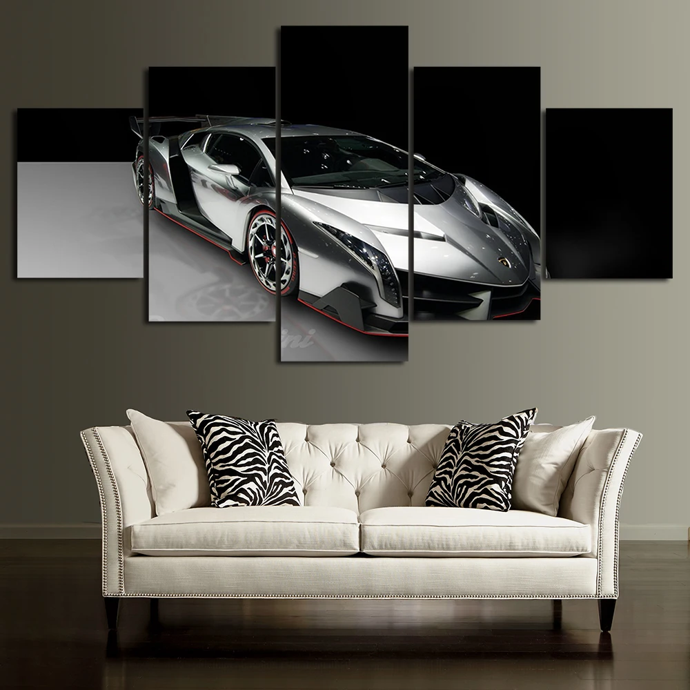 Lamborghini холщовые плакаты украшения для дома настенная художественная основа 5 шт.