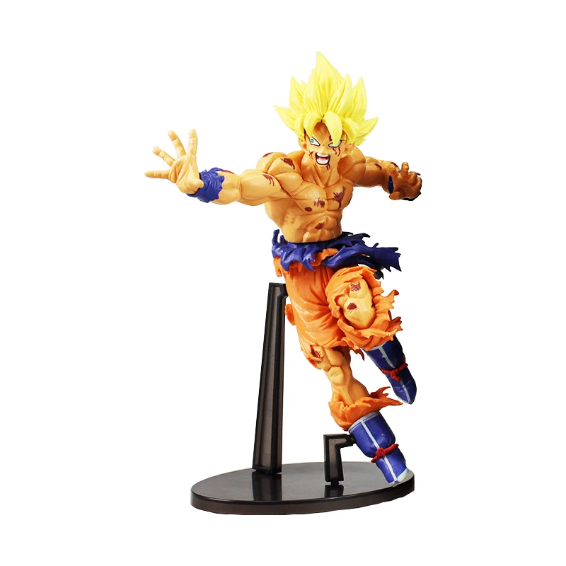 23 см Banpresto скульптуры Big Dragon Ball супер с надписью: "Dragonball Z Супер Saiyan Son Goku/Bardock игрушечные фигурки из ПВХ кукла - Цвет: No box in opp bag