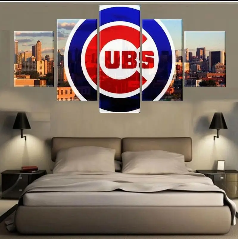 

Awesome Chicago Cubs Poster 5p Canvas Print Painting Wall Art Picture Home Decoration