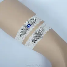 Роскошная кружевная Свадебная подвязка с аппликацией в виде кристаллов для невесты, пояс для подвязки, набор для подвязки+ подвязка ручной работы HY063