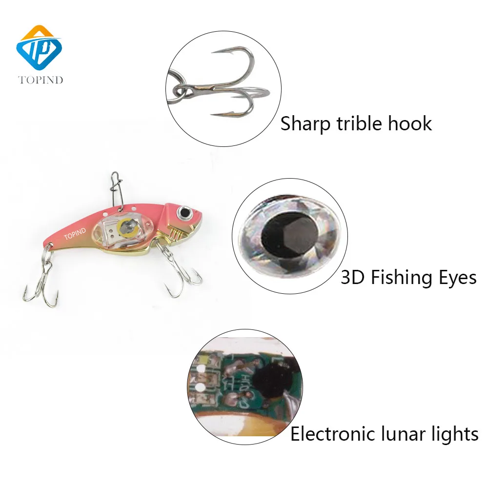 LED fishing lure detail