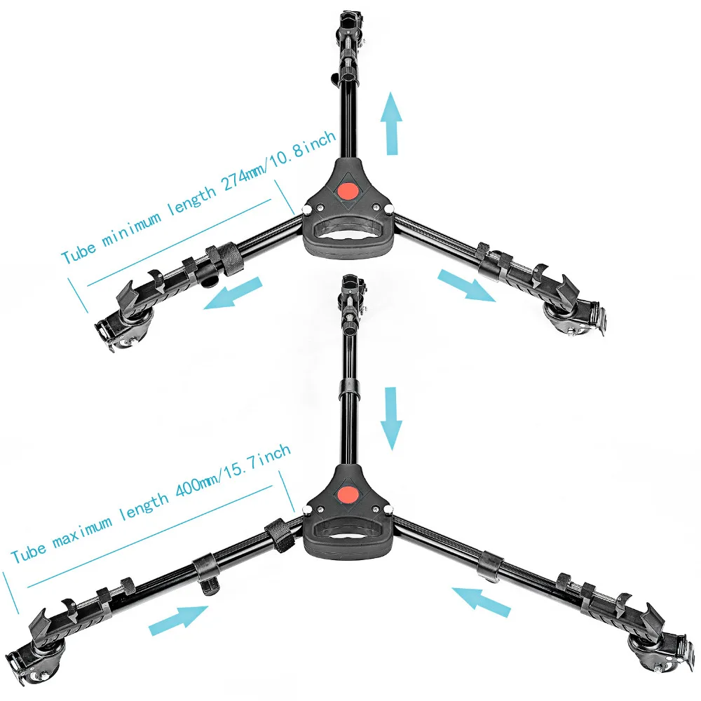 Профессиональный Универсальный складной штатив Neewer для фотосъемки с резиновыми колесами для Canon Nikon DSLR видео