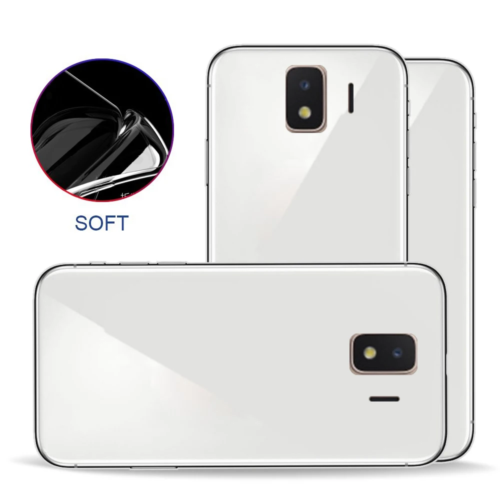 Ультратонкий Прозрачный чехол для Samsung Galaxy J2CORE прозрачный мягкий из ТПУ