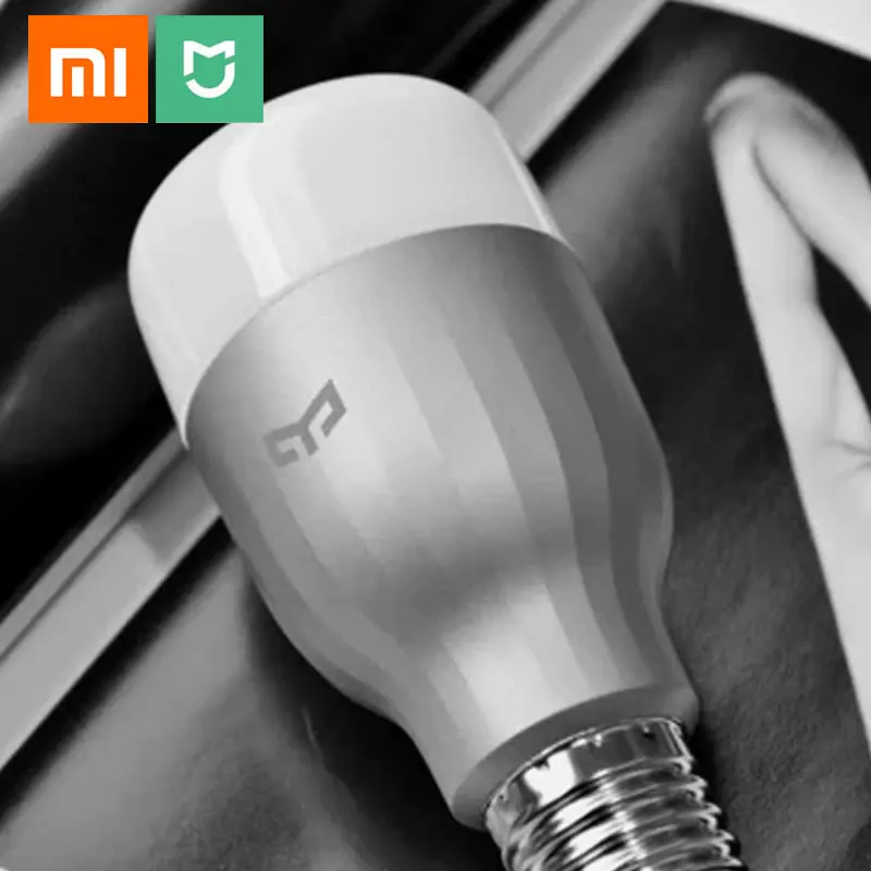 Умная Светодиодная лампа Xiaomi Yeelight Mi для умного дома 220 В E27 9 Вт 600 лм приложение Wi Fi