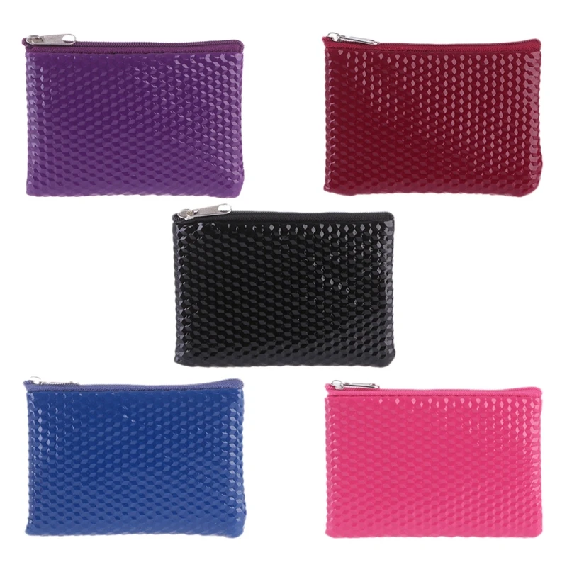 

THINKTHENDO New Leather Women Fashion Change Coin Bag Key Zipper Pouch Small Purse Wallet Card Holder