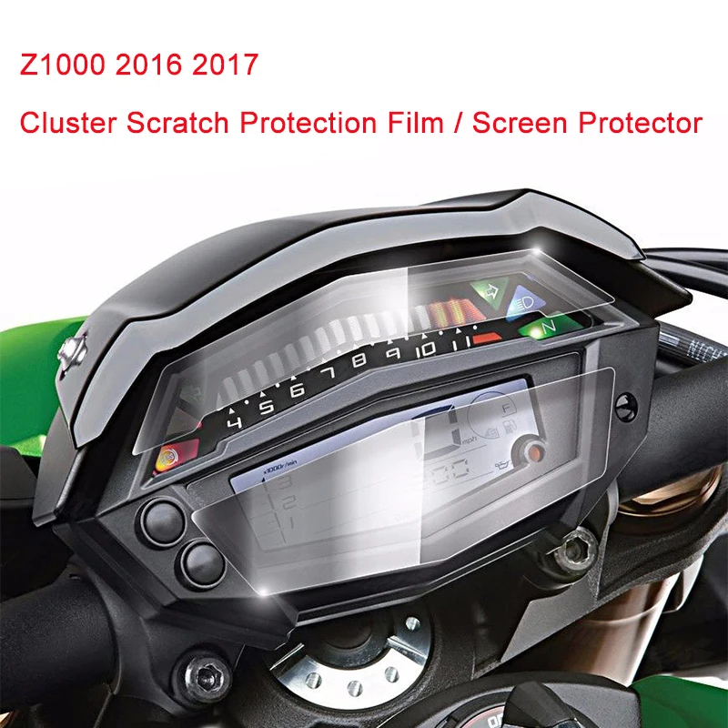 JFG RACING Kawasaki Z1000 2014 2017 Dashboard Veloc/ímetro Cluster Scratch Protector Film Speedo Guards Dashboard Cover