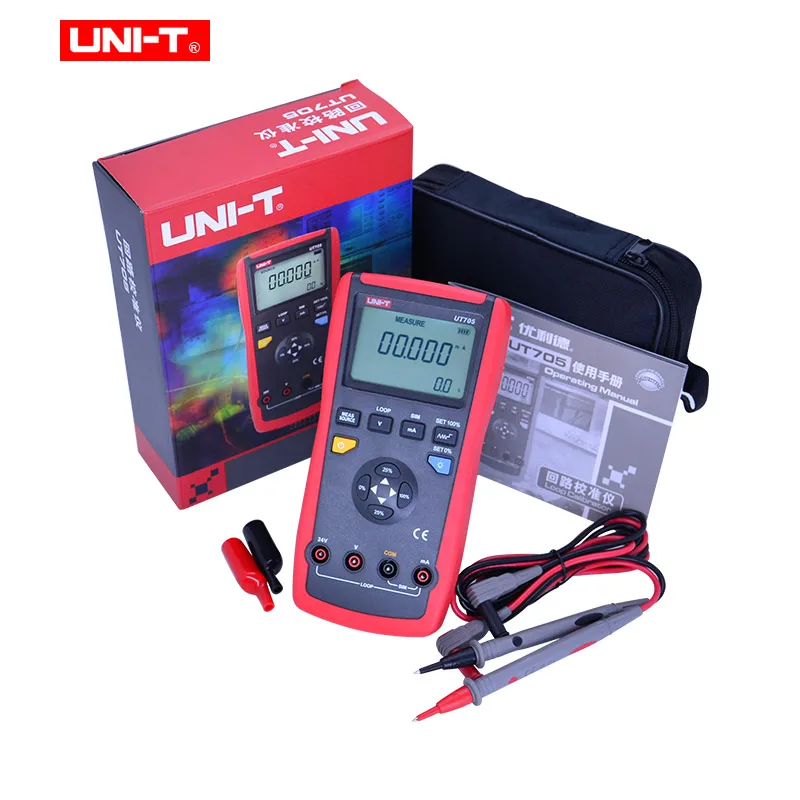 UNI-T UT705 ручной калибратор петли для калибровки и ремонта петли переменный ток/напряжение постоянного тока/ток петли 0.02% точность