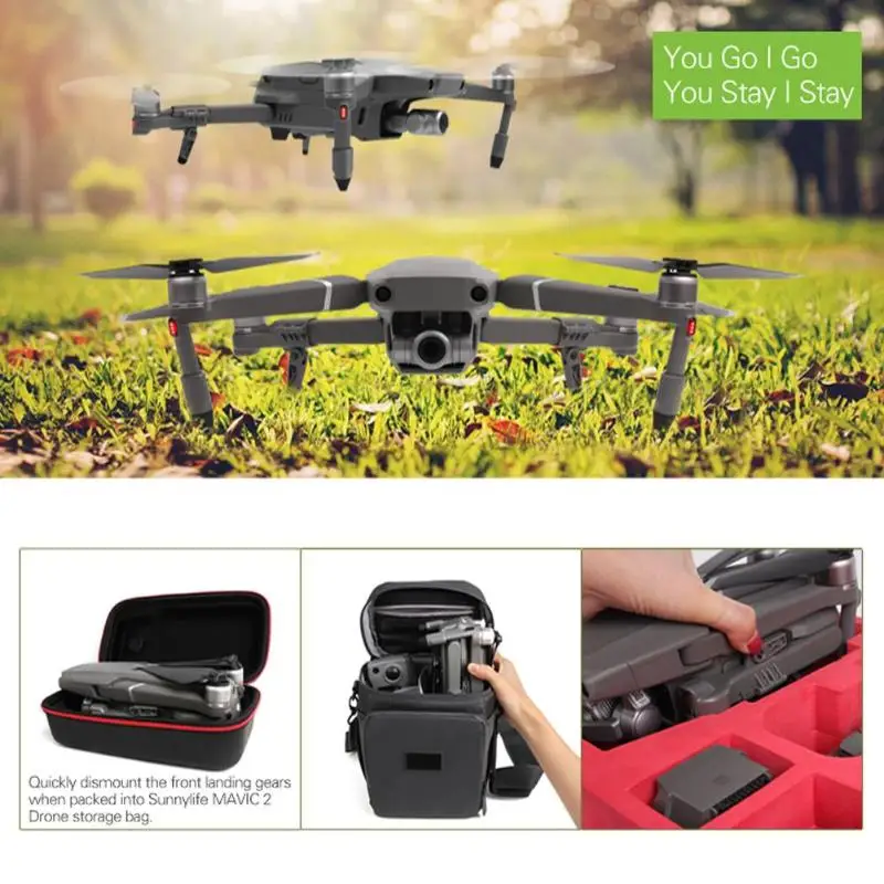 Складная посадка с высоты стойка шасси Штатив для DJI Mavic 2 Pro Zoom Drone