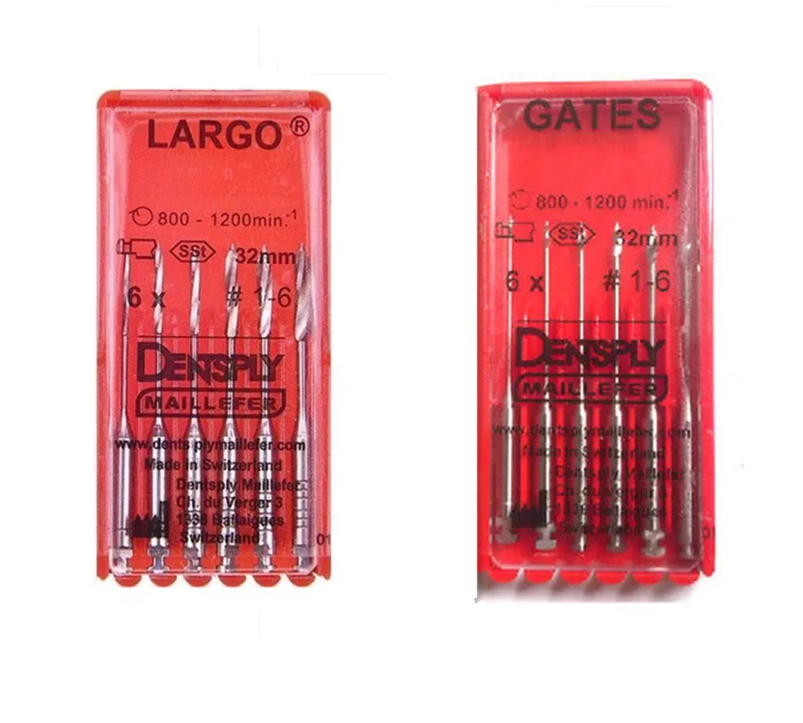2 упаковки/Комплект Высокое качество стоматологические файлы Endo оборудования LARGO& GATES боры стоматологические материалы