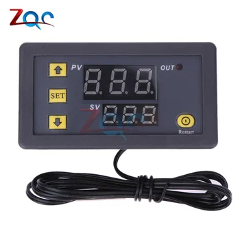 

500PCS AC 110V -220V Dual LED Digital Display Temperature Controller with Temperature Sensor Probe Thermostat Regulator W3230
