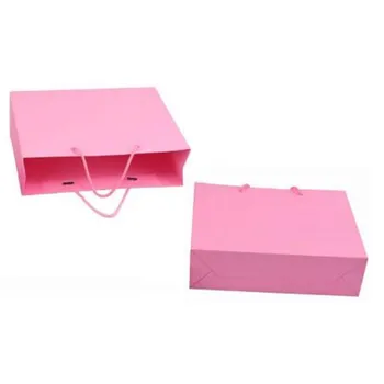 

100pcs 12*6*10cm Mini size pink paper bag for Jewelry/small gifts,small packing wedding gift candy bags for guests supplier