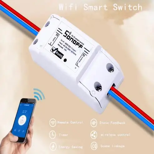 Smart WI-FI разъем sonoff Интеллектуальный таймер Smart Switch Беспроводной smart plug